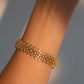 24K Real Gold Plated Diamonds Gypsophila Bracelet