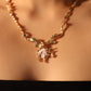 18K Real Gold Plated Pink Shell Necklace