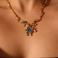 18K Real Gold Plated Blue Shell Necklace