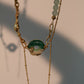 18K Real Gold Plated Jade Dragon Chain Necklace