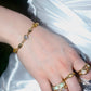 18K Real Gold Plated Citrine Diamond Bracelet