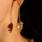 18K Real Gold Plated Opal Dangle Earrings