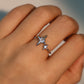 2 in 1 Diamonds Star Ring
