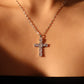 Stainless Steel Diamond Cross Necklace