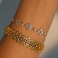 24K Real Gold Plated Diamonds Gypsophila Bracelet