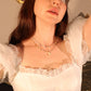 14K Real Gold Plated Multi Diamond Necklace