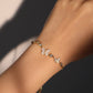 14K Real Gold Plated Natural Shell Butterfly Bracelet