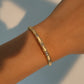 14K Real Gold Plated White Opal Diamonds Bracelet