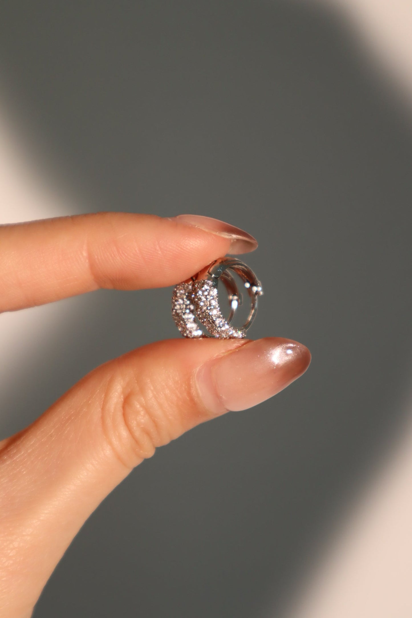 Diamond Galaxy Hoop Earrings