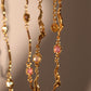 18K Real Gold Plated Multi Moonstones Wave Necklace