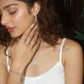 Diamond Leaf Earrings
