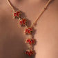 18K Real Gold Plated Maple Leaves Necklace