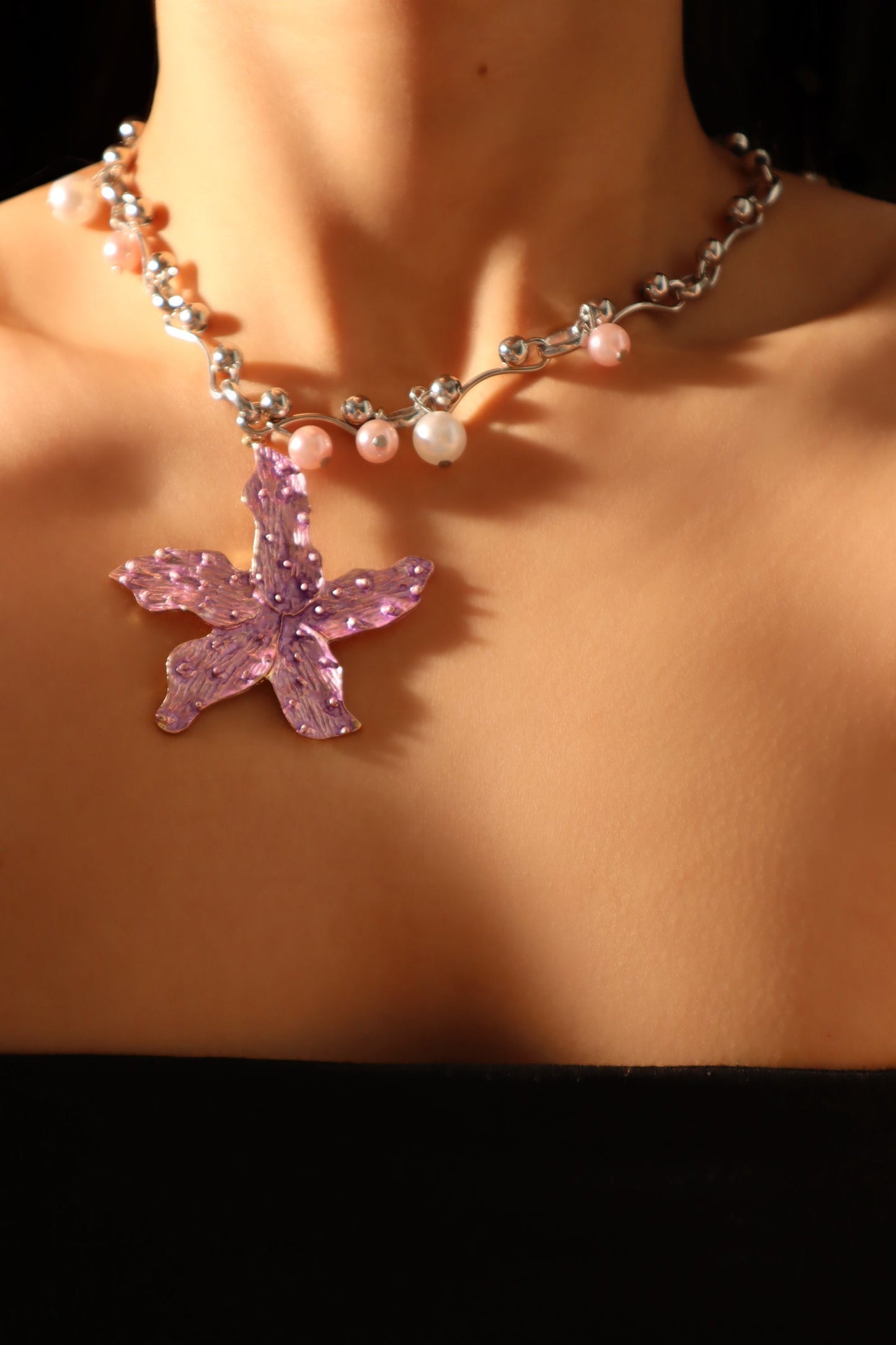 Starfish Pearl Necklace