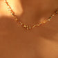 18K Real Gold Plated Rose Garden Necklace