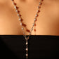 Platinum Plated Multi Pearls Layering Long Necklace (Waist Chain)
