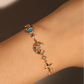 14K Real Gold Plated Blue Star Moon Bracelet