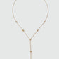 18K Gold Stainless Steel Multi Star Lariat Necklace