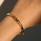18K Gold Stainless Steel Multi Diamonds Star Bracelet