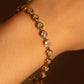 18K Gold Stainless Steel Multi Diamond Bracelet