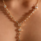 14K Real Gold Plated Diamond Chain Necklace