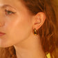 18K Gold Stainless Steel Water Droplets Earrings