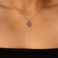 925 Sterling Silver Garland Tulip Necklace