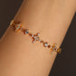 18K Real Gold Plated 3 in 1 Diamond Cross Bracelet