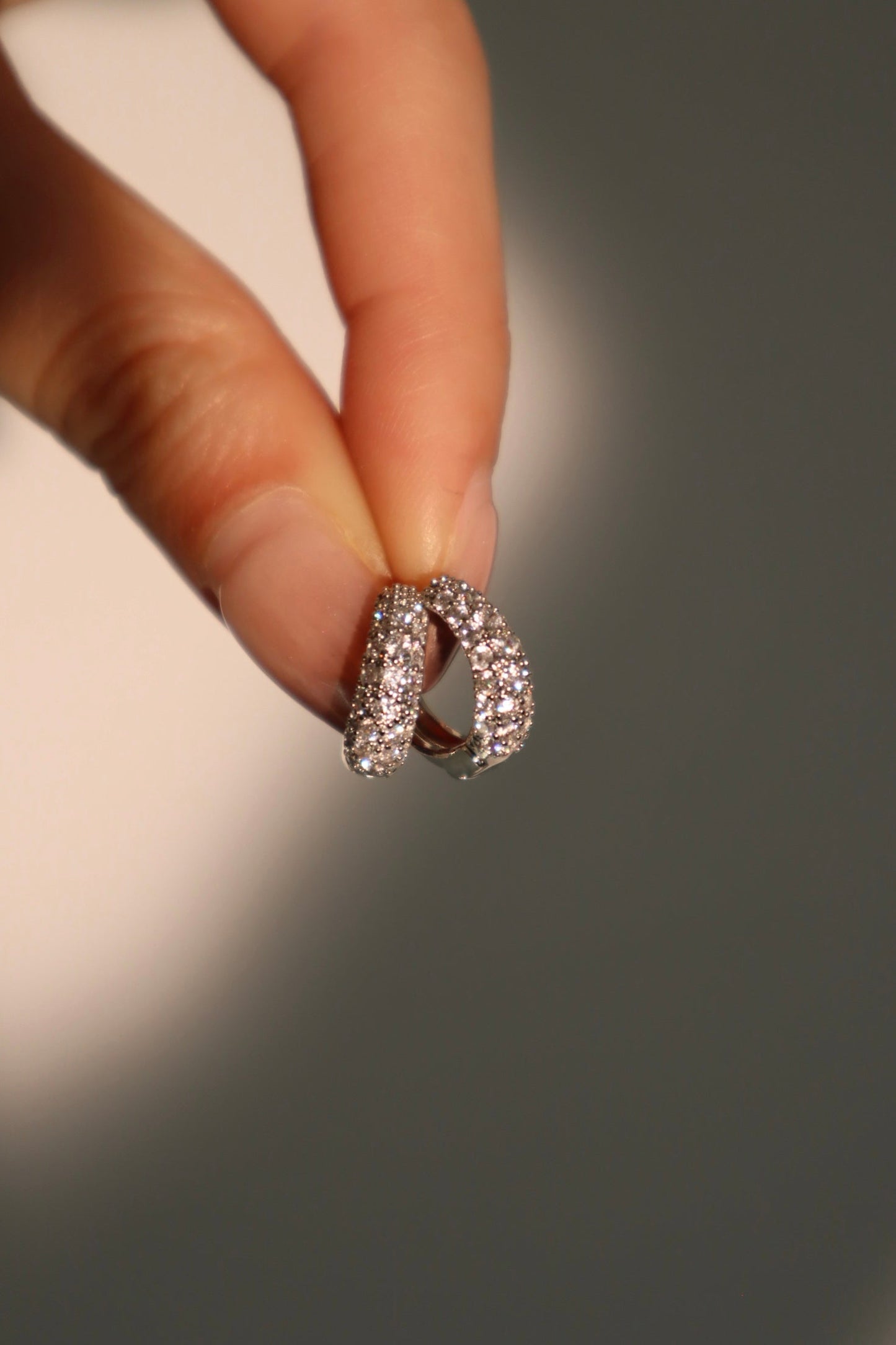 Diamond Galaxy Hoop Earrings