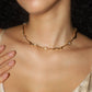 18K Real Gold Plated Multi Pearls Wave Necklace