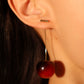 14K Real Gold Plated Cherry Earrings