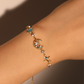 14K Real Gold Plated Blue Star Moon Bracelet