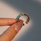18K Real Gold Plated Blue Tide Ring