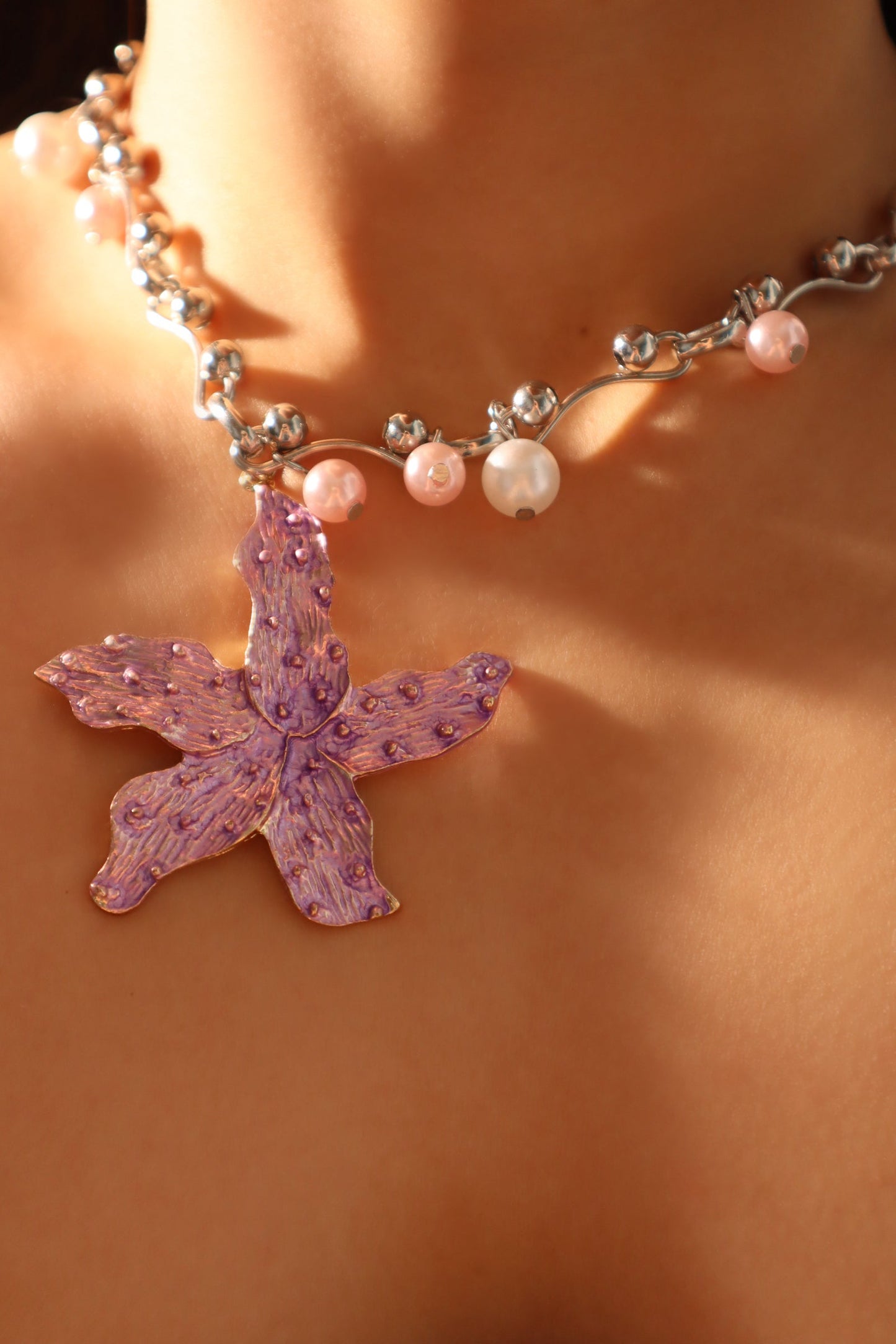 Starfish Pearl Necklace