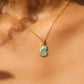 18K Gold Vermeil Blue Conch Necklace