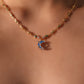 18K Real Gold Plated Moonstone Moon Star Necklace