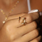 20K Real Gold Plated Moon Snake Ring