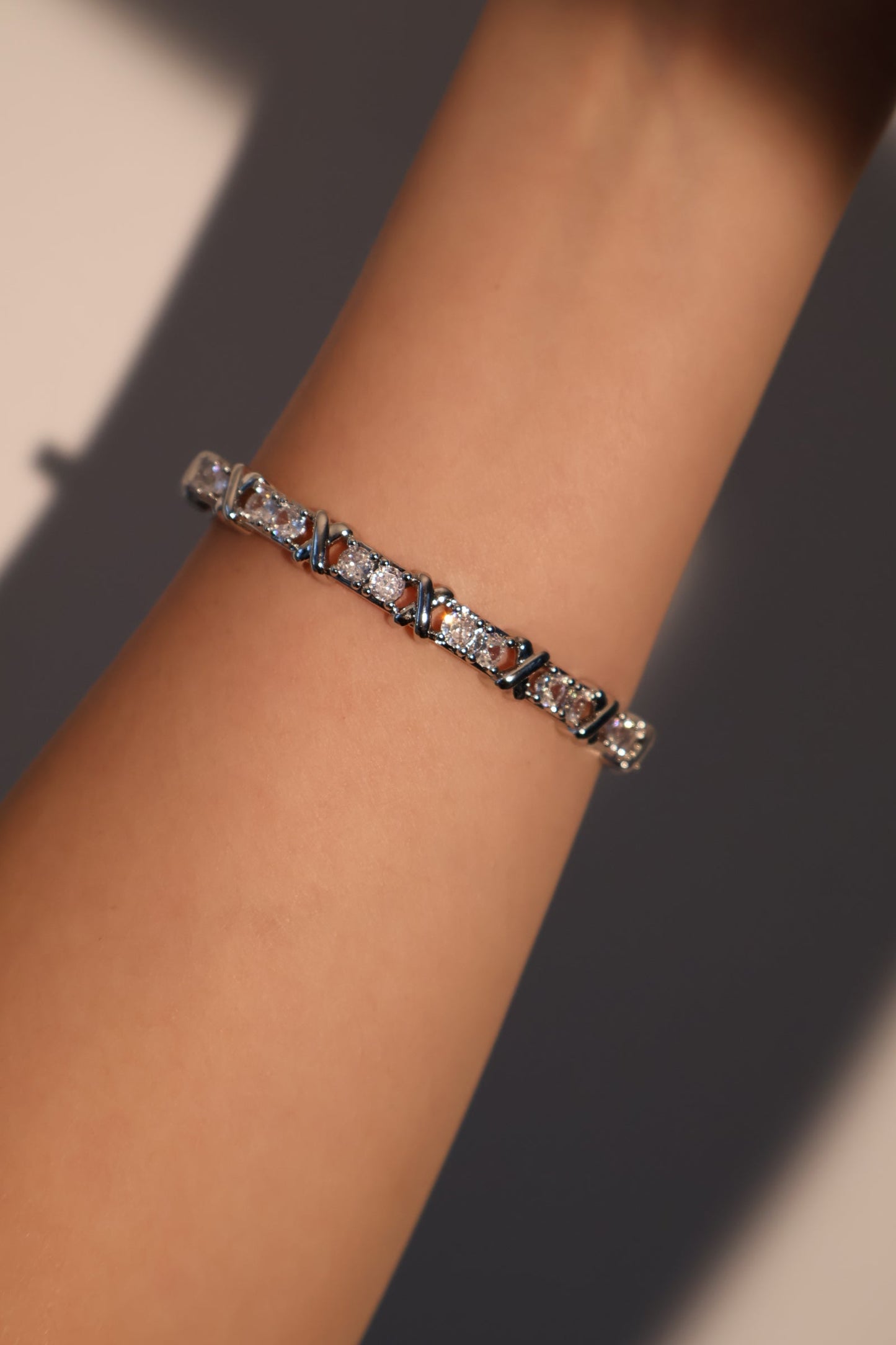 Diamond Cross Bracelet