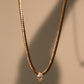18K Gold Stainless Steel Water Droplets Chain Necklace