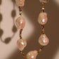 18K Real Gold Plated Multi Baroque Pearls Necklace