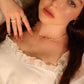 14K Real Gold Plated Multi Diamond Necklace