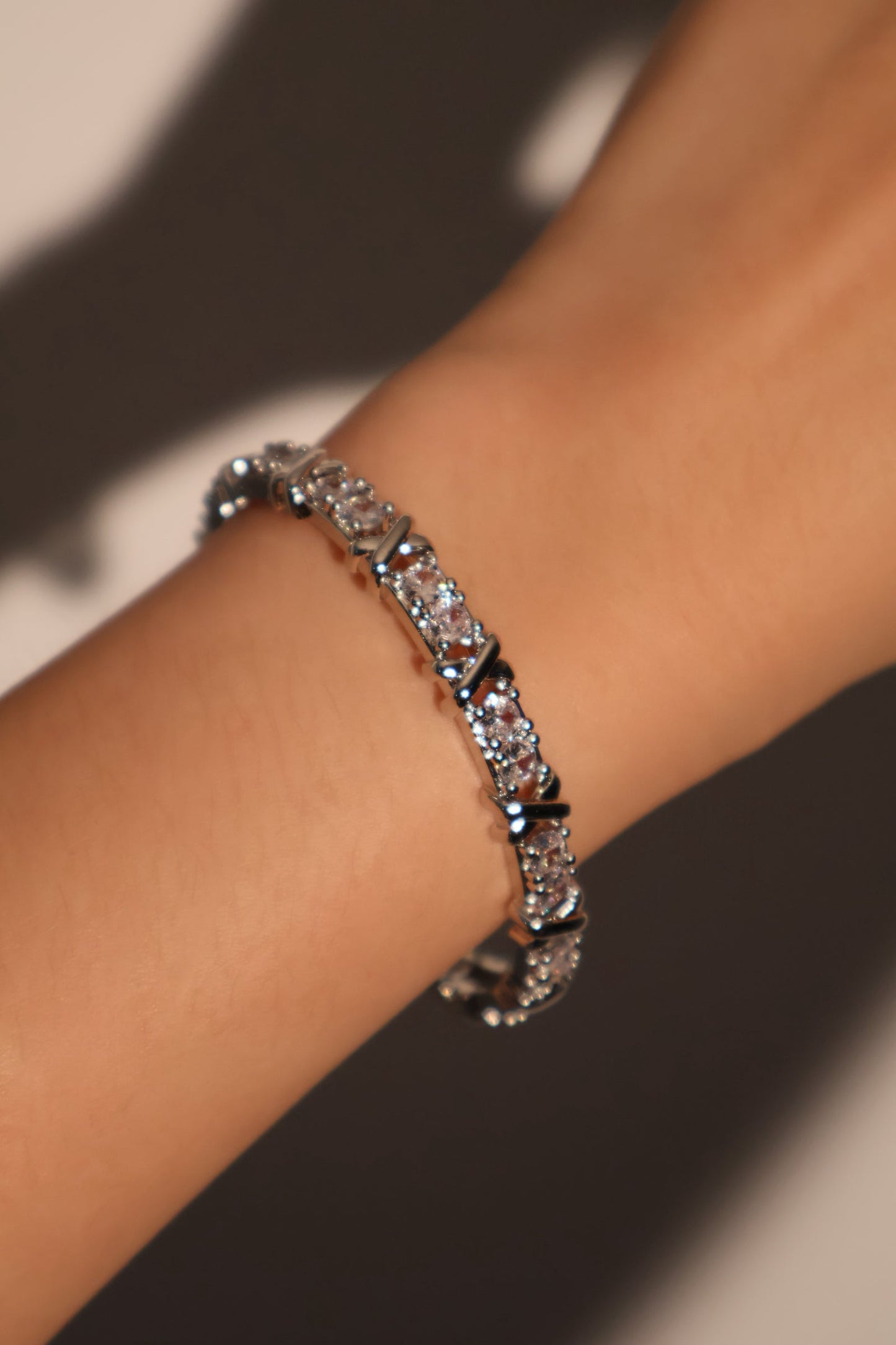 Diamond Cross Bracelet