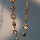 18K Real Gold Plated Multi Moonstone Shell Necklace