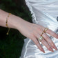 18K Real Gold Plated Citrine Diamond Bracelet