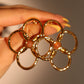 18K Real Gold Plated Flower Earrings
