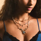 18K Real Gold Plated Blue Shell Necklace