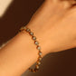 18K Gold Stainless Steel Multi Diamond Bracelet