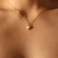 18K Gold Vermeil White Opal Heart Necklace