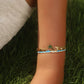 18K Gold Stainless Steel Coconut Tree Ocean Bracelet