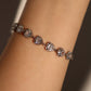 Multi Diamond Heart Bracelet