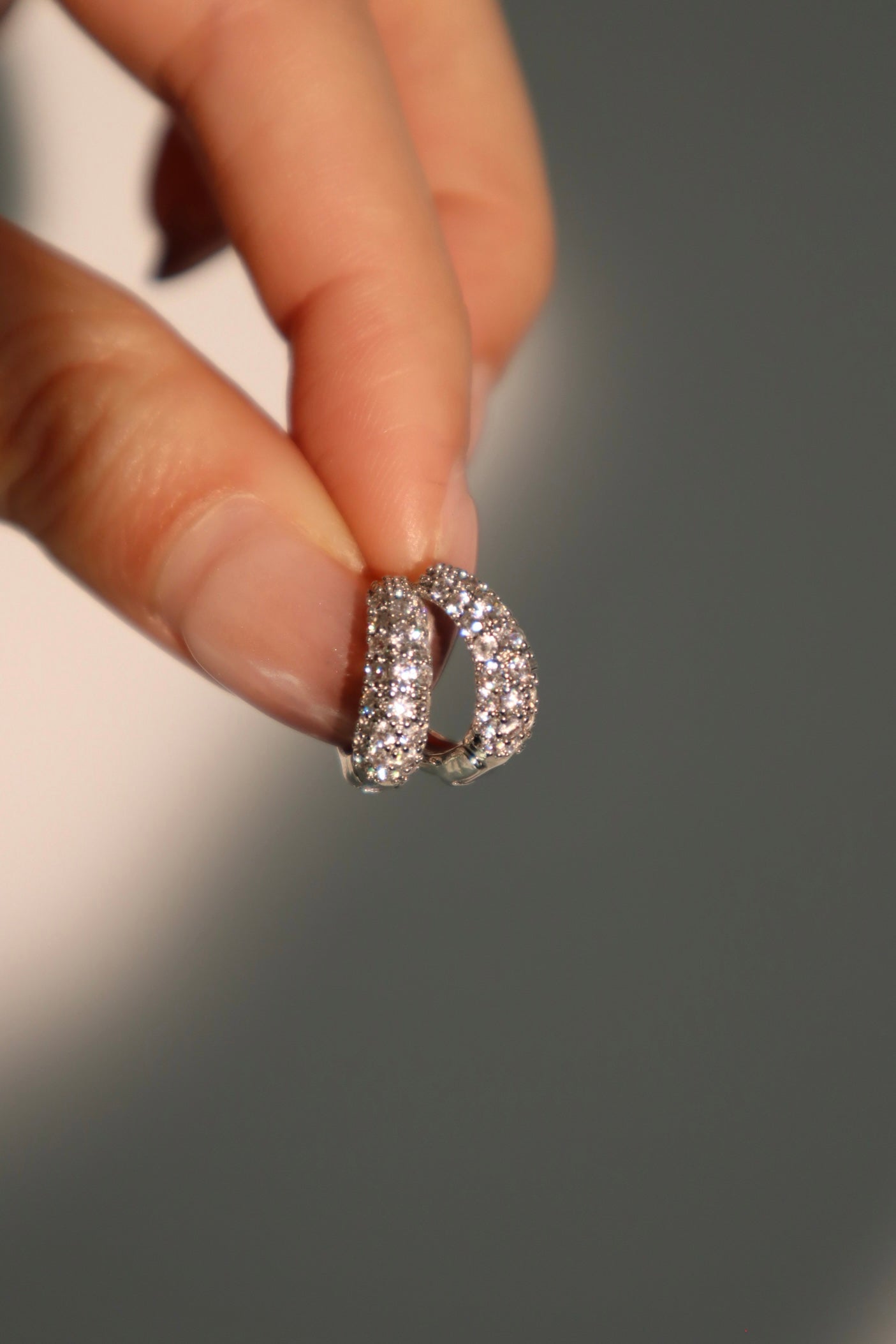 Diamond Galaxy Hoop Earrings